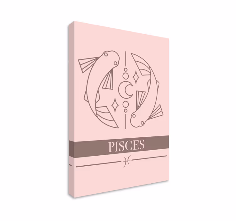 Wandbild fische astrologisches symbol fische - TenStickers