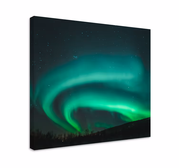 Wandbilder landschaft nordlichter präsentation - TenStickers