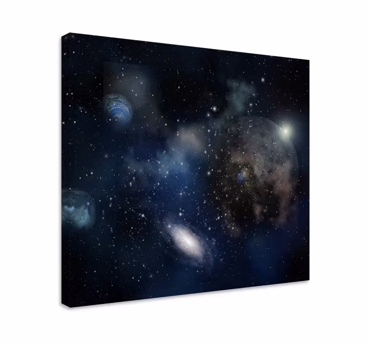 Wandbild ballerina im galaxie-erkundungsthema - TenStickers