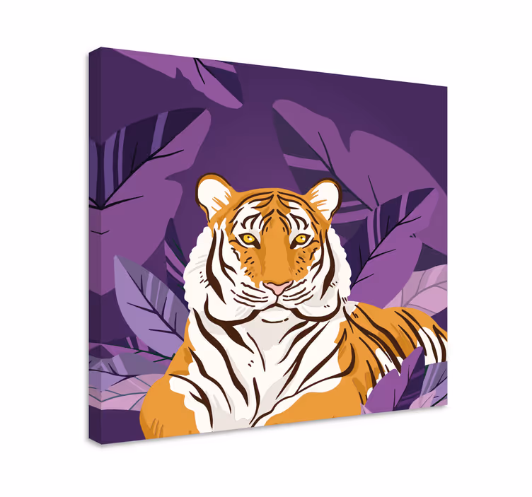 Wandbild tier majestätisches tigerporträt - TenStickers