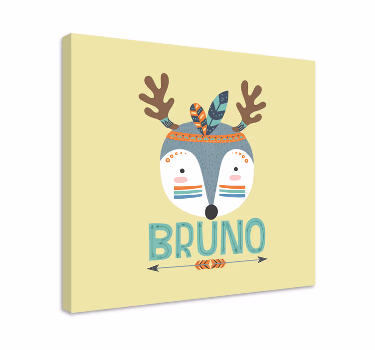 Leinwandbild Babys nordisches waldtier - TenStickers