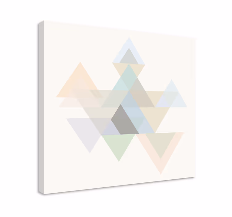 Geometrische wandbilder abstraktes dreiecksdesign - TenStickers