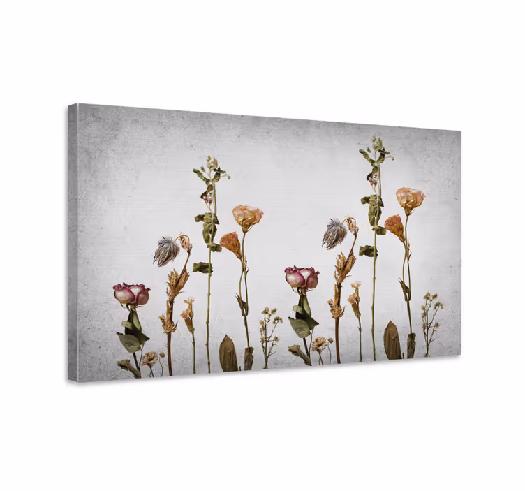 Leinwandbild trockenblumen komposition - TenStickers