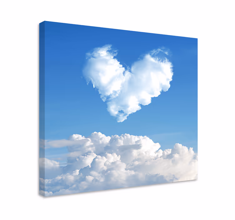 Wandbilder Landschaft Himmel herz fotografie - TenStickers