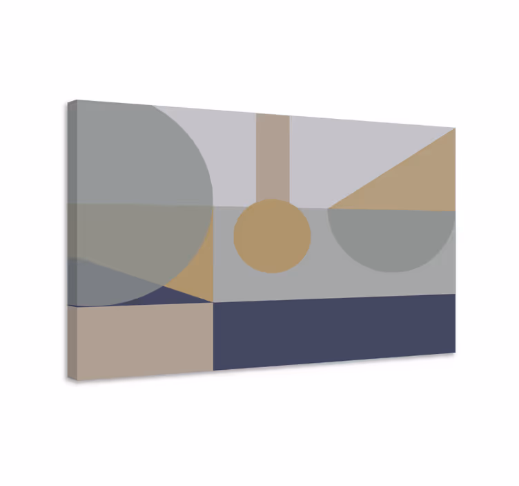 Geometrische wandbilder mit abstrakten formen - TenStickers