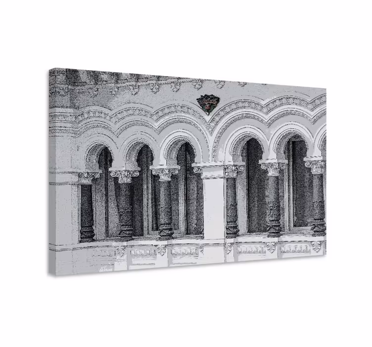 Leinwandbild im design von architektonischen bögen - TenStickers