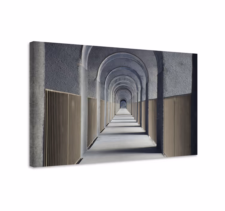 Leinwandbild architektur bögen perspektive - TenStickers