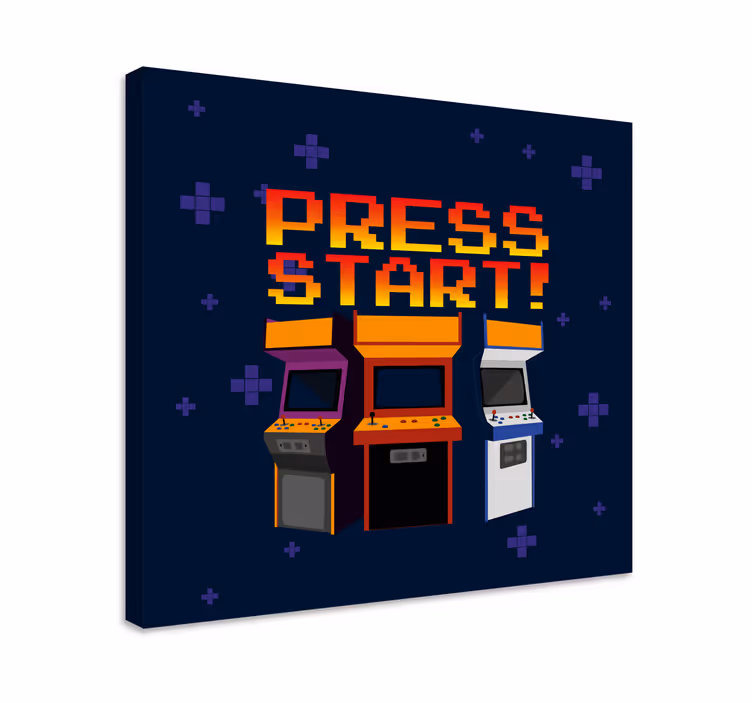 Wandbild gaming retro spielhallenmaschinen - TenStickers