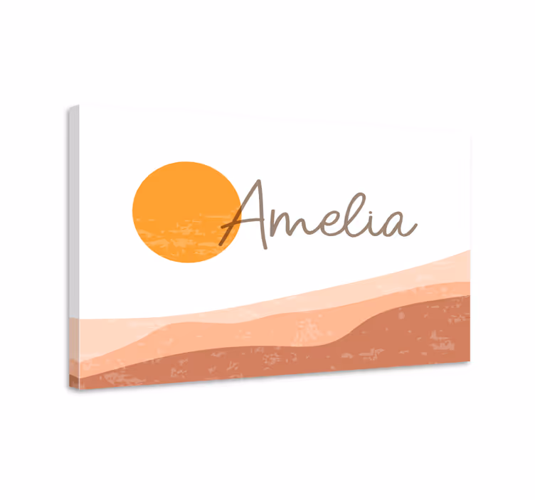 Wandbilder sprüche mit elegantem personalisiertem namen - TenStickers