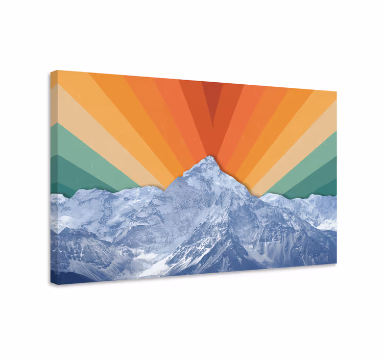 Wandbilder landschaft majestätischer berg sonnenaufgang - TenStickers
