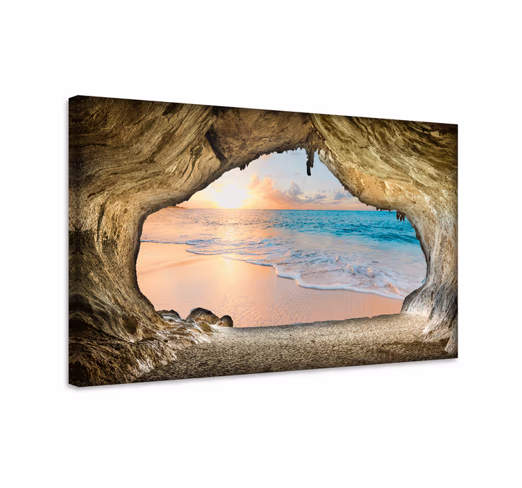 Wandbilder landschaft höhlenstrandblick - TenStickers