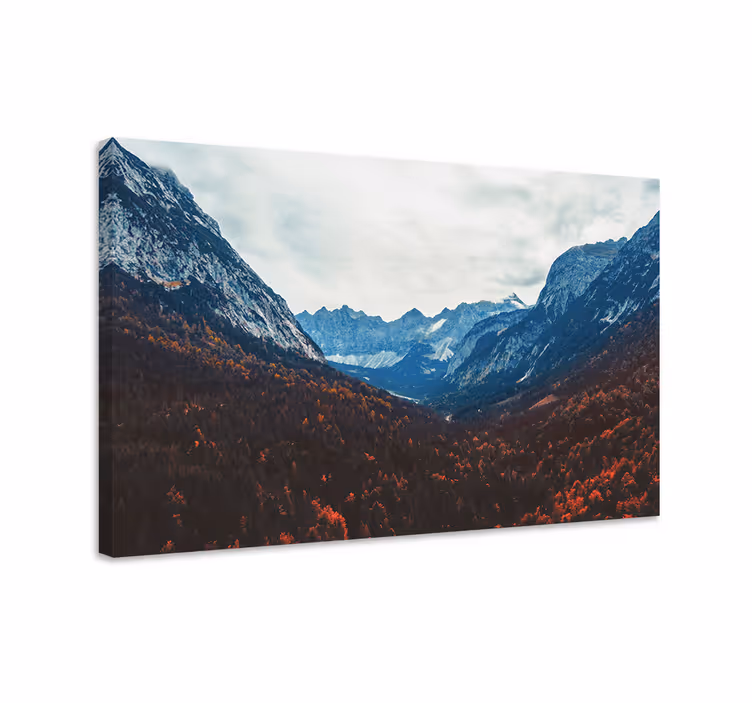 Wandbilder landschaft gebirgsblick ins tal - TenStickers