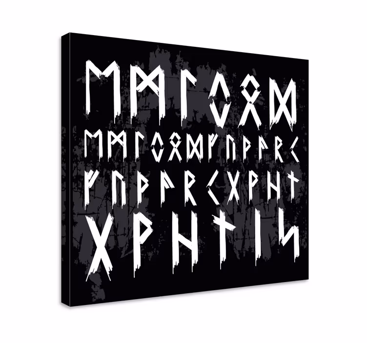 Leinwandbild skandinavisches Alphabet Vintage - TenStickers