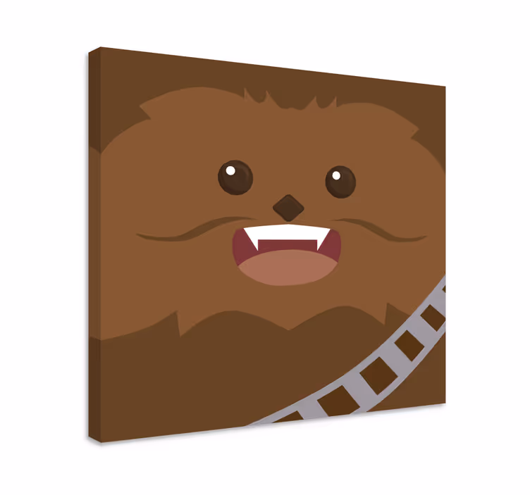 Leinwandbild mit niedlichem Chewie  - TenStickers