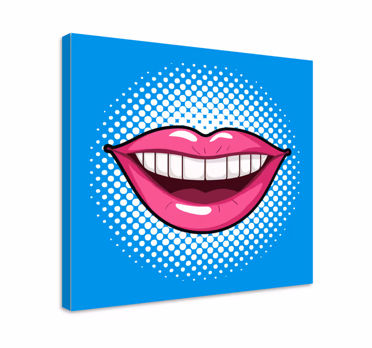 Leinwandbild pop Art Mund - TenStickers