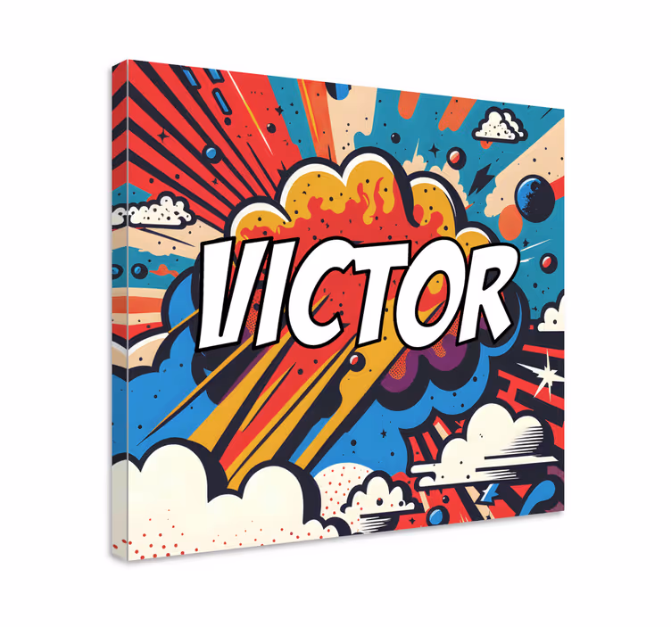 Leinwandbild personalisiert Pop Art - TenStickers