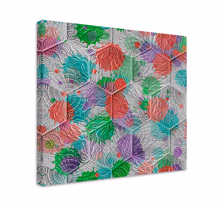 Wandbilder Vintage Gaudi-Fliesen - TenStickers