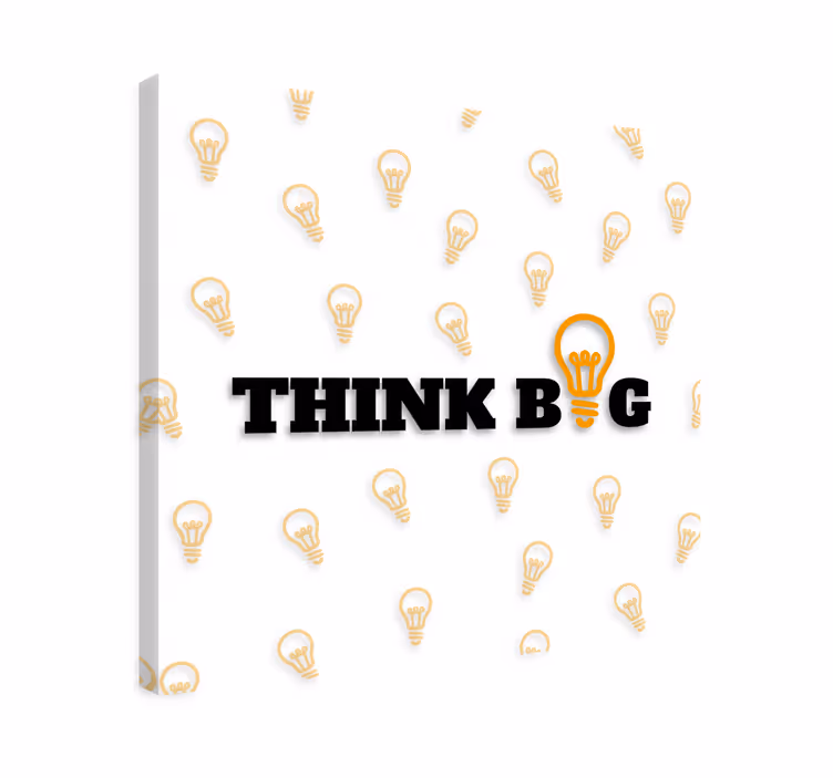 Wandbild Motivation "Think Big" - TenStickers