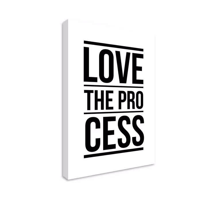 Wandbild Motivation liebe den Prozess - TenStickers