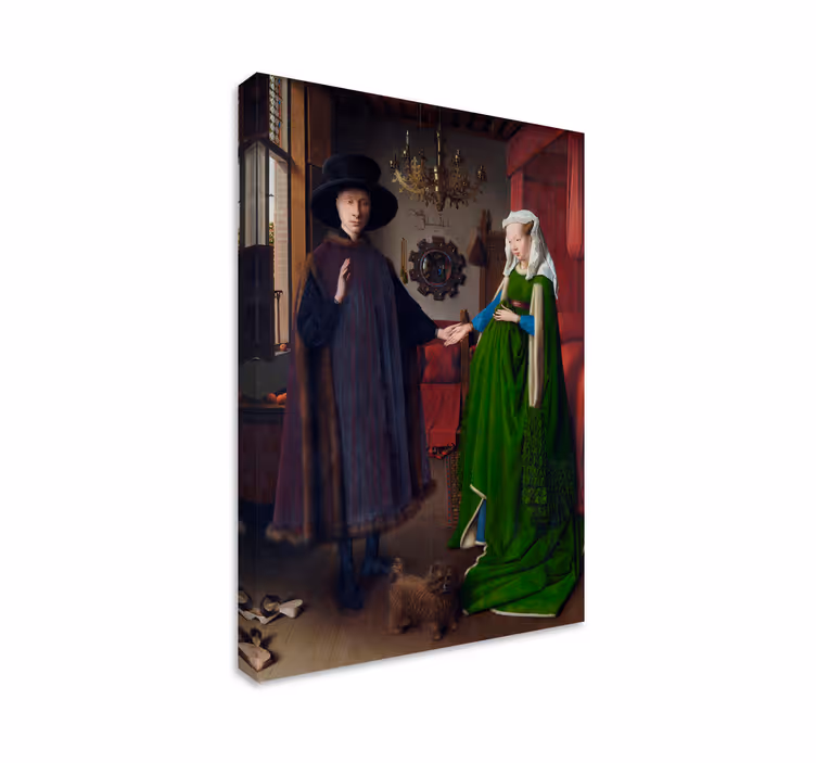 Kunst Leinwand das Arnolfini Porträt Gemälde - TenStickers