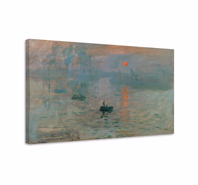 Leinwand Bilder Monets Eindruck Sonnenaufgang - TenStickers