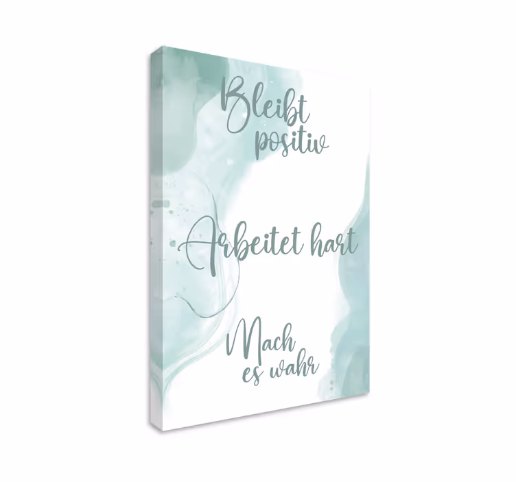 Leinwandmalerei mit harter Arbeitsmotivation - TenStickers