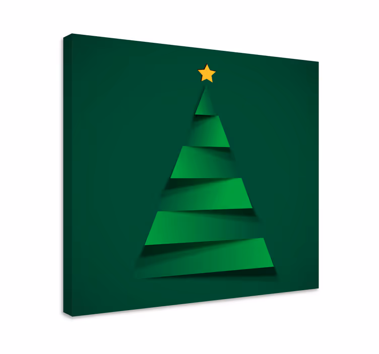 Leinwandbild moderner weihnachtsbaum - TenStickers