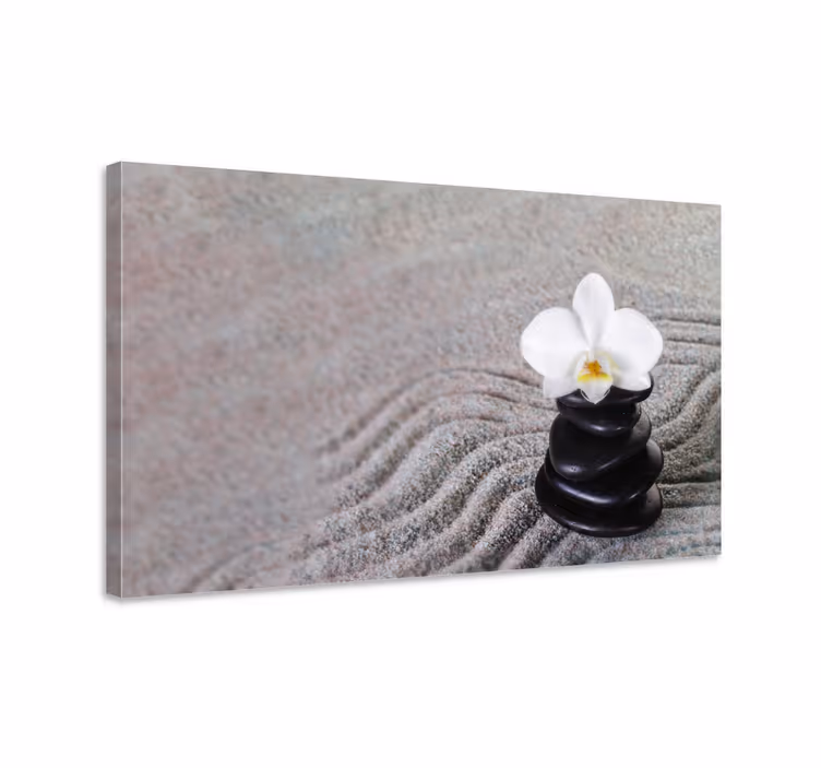 Wandbild Wohnzimmer Zen Steine - TenStickers
