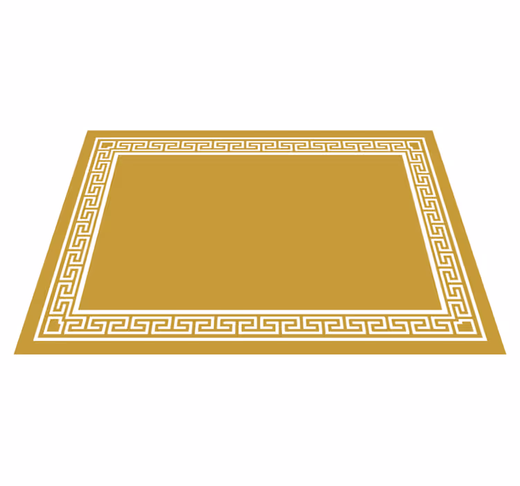Vinyl Teppich gelb griechisches design - TenStickers
