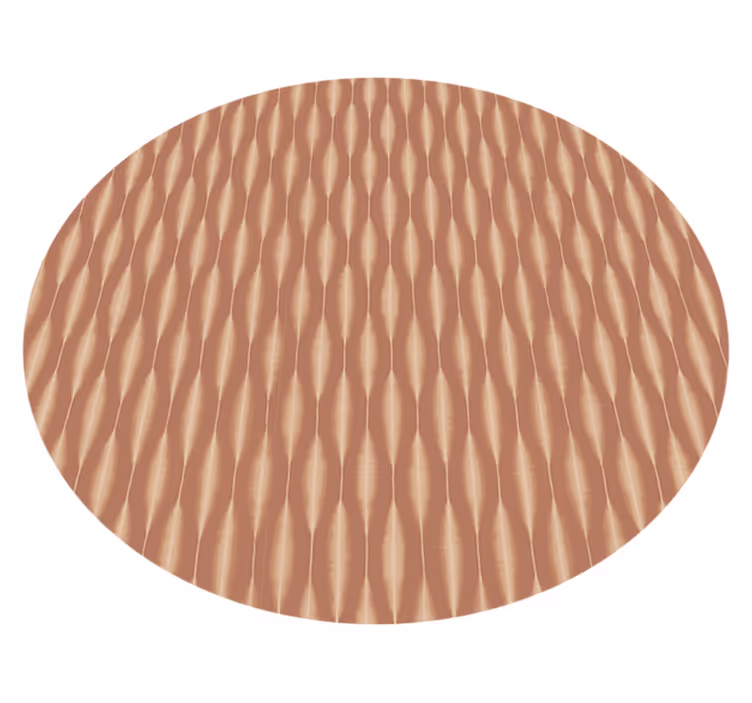 Vinyl Teppich modern ikat kasuri mokka-mousse - TenStickers