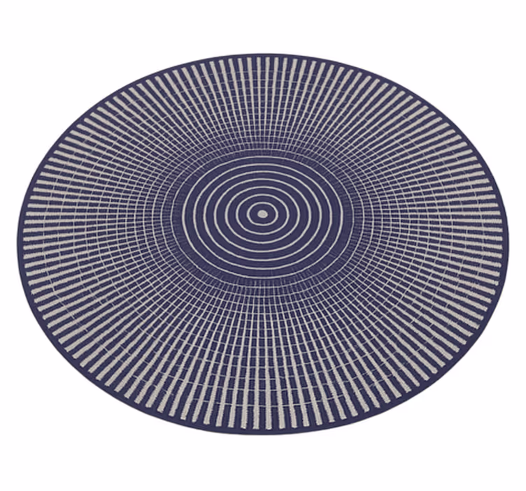 Vinyl Teppich Terrasse gestreiftes konzentrisches design - TenStickers