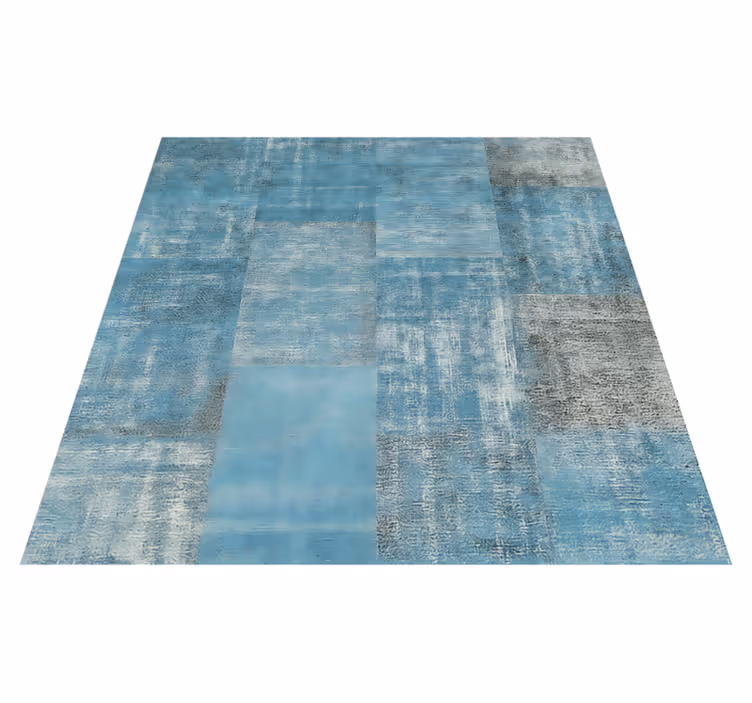 Vinyl Teppich Esszimmer patchwork-teppich im vintage-look - TenStickers