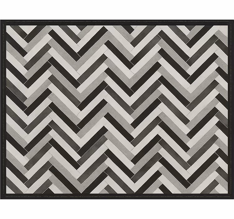 Vinyl Teppich Esszimmer monochrome parkettoptik - TenStickers