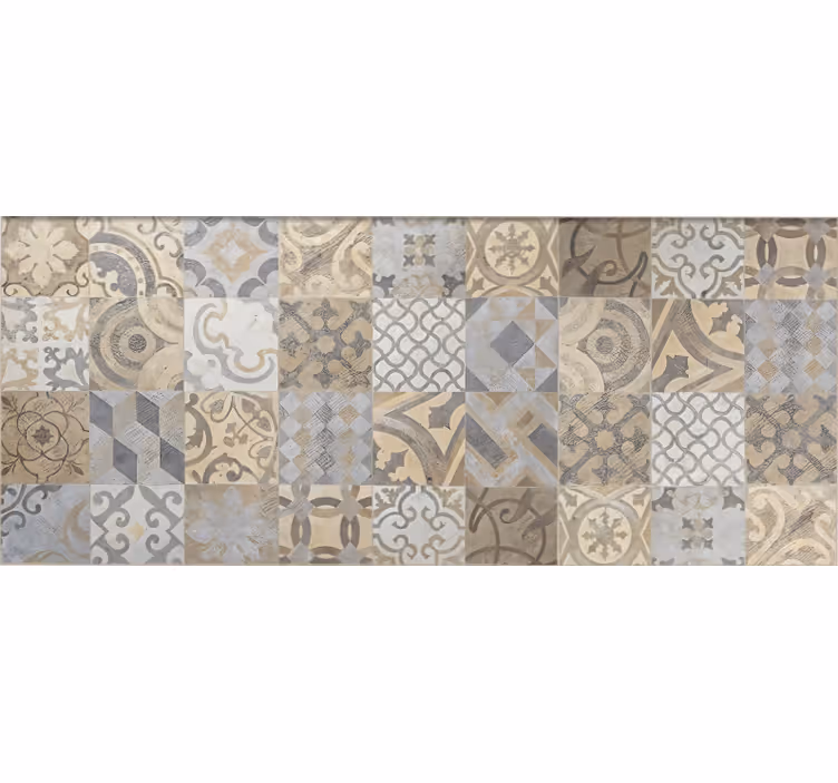 Vinyl Teppich Mosaik cementine arancioni - TenStickers