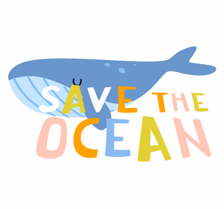 Vinyl teppich tiere beluga für den ozean - TenStickers