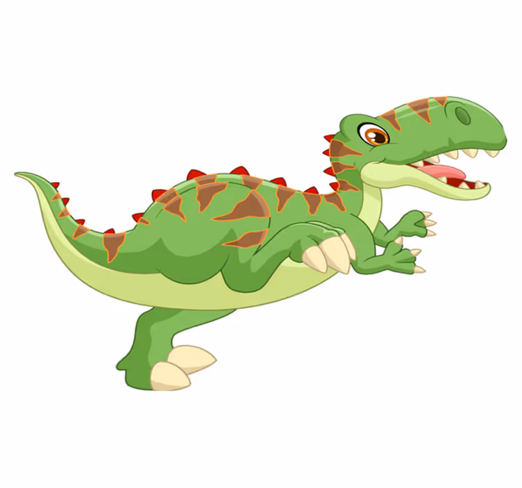 Vinyl teppich tiere freundlicher dinosaurier - TenStickers