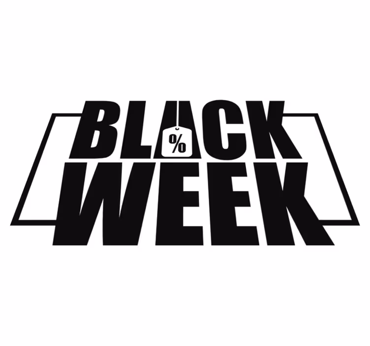 Vinyl teppich black friday schaufensterwoche - TenStickers