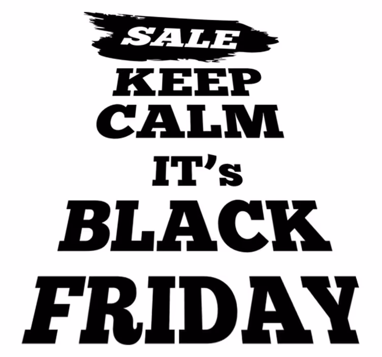 Vinyl teppich black friday aktionsverkaufsflagge - TenStickers