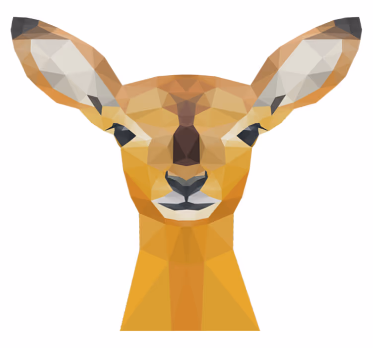 Vinyl teppich tiere reh - TenStickers