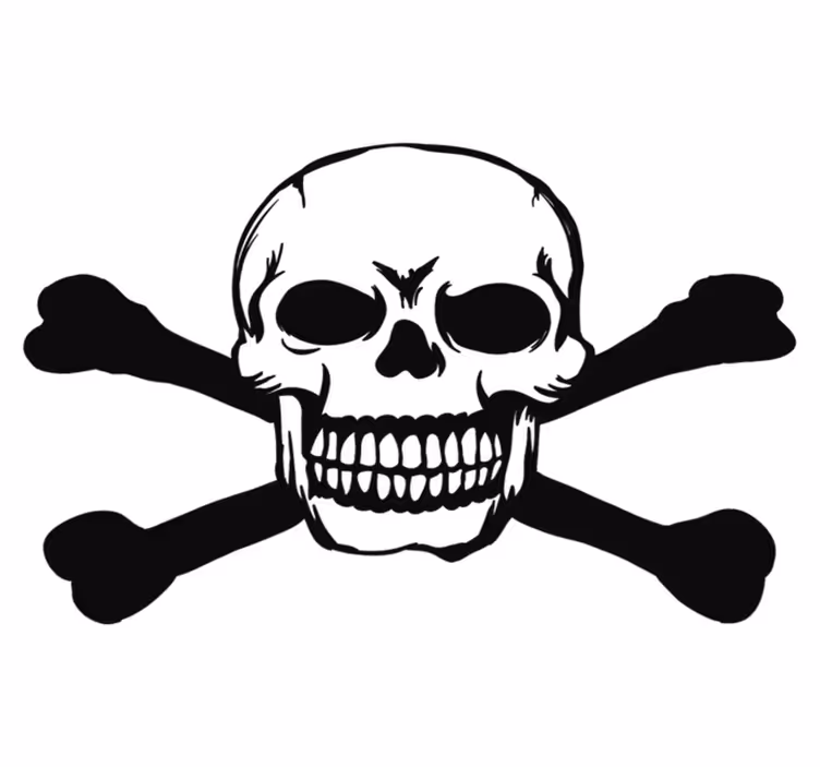 Vinyl teppich halloween totenkopf für auto - TenStickers