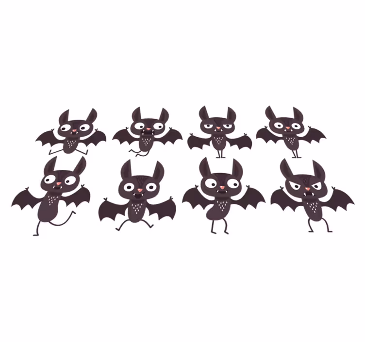 Vinyl teppich halloween fröhliche fledermauspackung - TenStickers