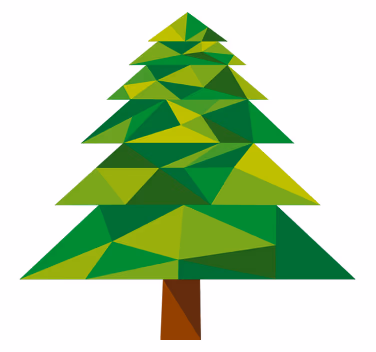 Vinyl teppich weihnachten pino polygonal - TenStickers