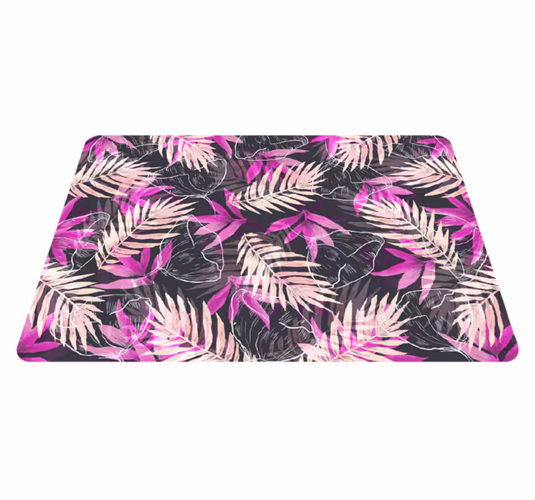 Vinyl teppich blumen exotische blumen - TenStickers