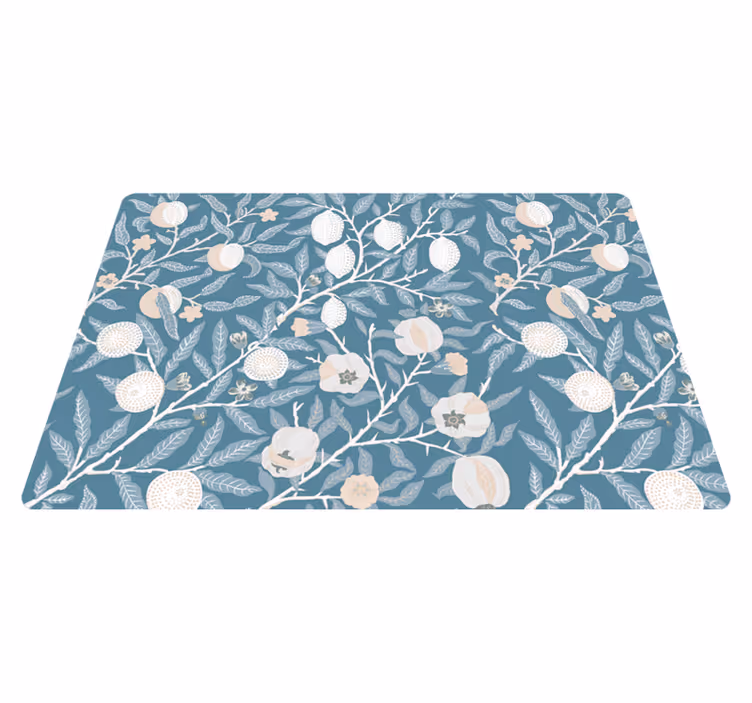 Vinyl teppich blumen im eleganten vintage-muster - TenStickers