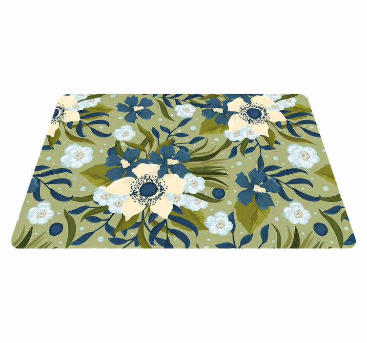Vinyl teppich blumen buntes sommermuster - TenStickers