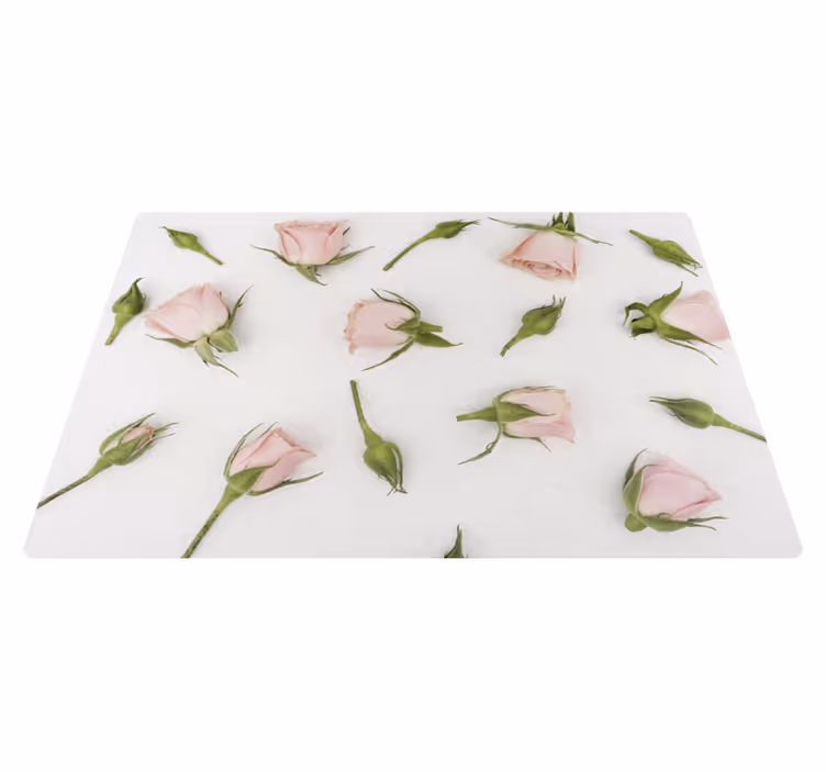 Vinyl teppich blumen romantische frühlingsblumen - TenStickers