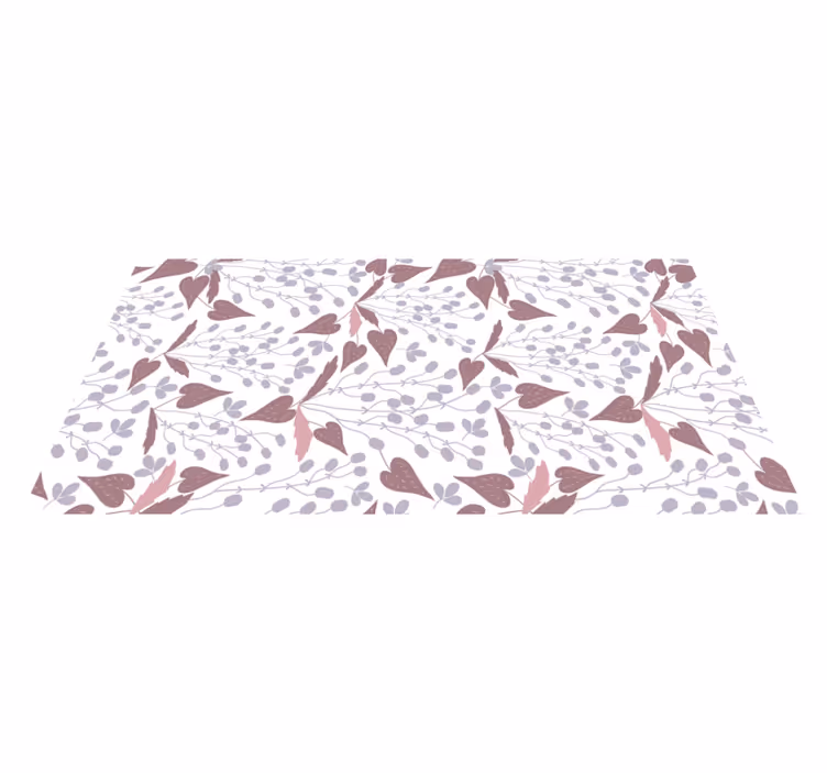Vinyl teppich blumen im pastell vintage muster - TenStickers
