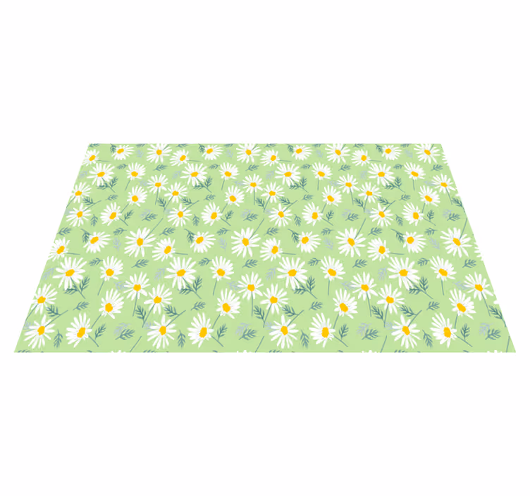 Vinyl teppich blumen muster mit frühlingsblumen - TenStickers