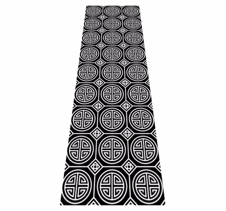 Vinyl teppich bad im japanischen minimalismus - TenStickers