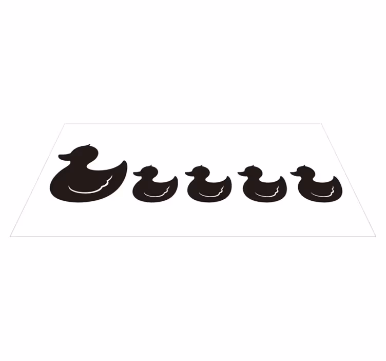 Vinyl teppich bad gummiente - TenStickers